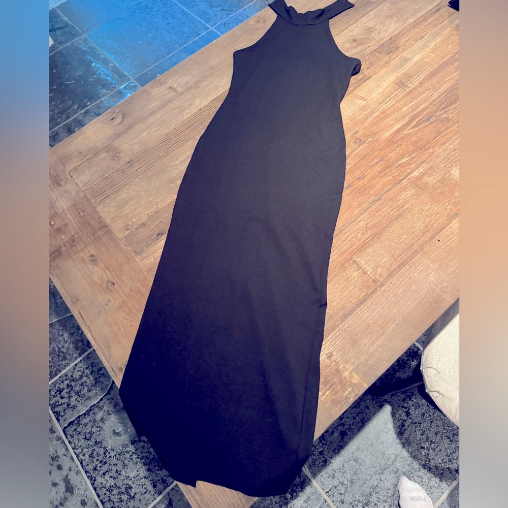 Nadia Tarr halter high neck dress